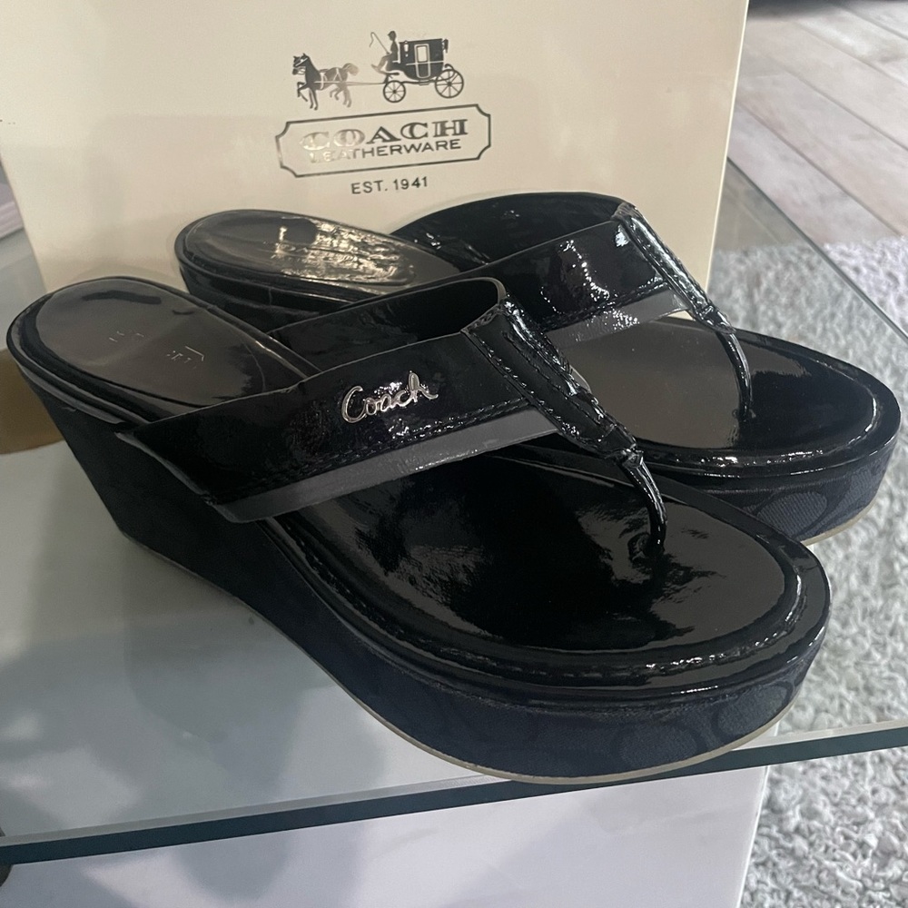 Coach Jody Wedge Thong Sandals